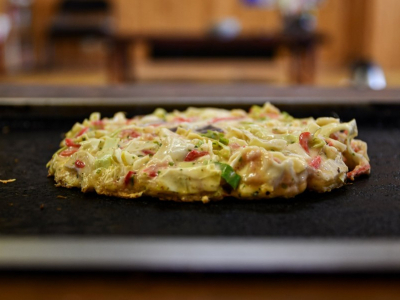 Okonomiyaki japanese street foods